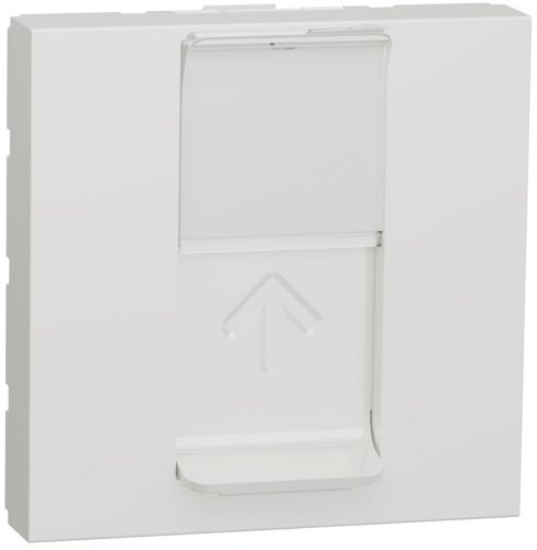 Розетка компьютерная без рамки Schneider Electric Unica Modular 1-м. 2 мод. RJ45 5e белый картинка
